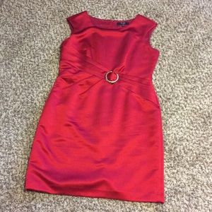 Satin Red Evening Dress